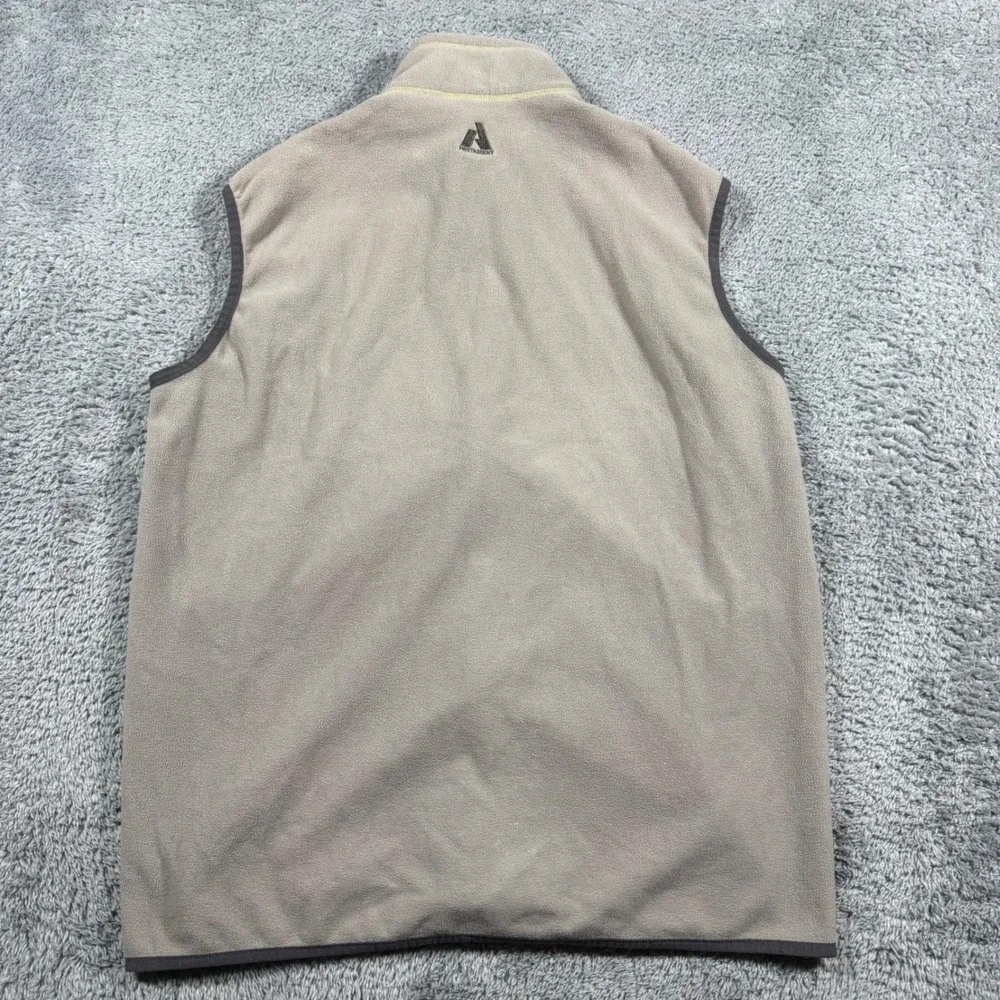 Eddie Bauer First Ascent Mens Large Gray Fleece‎ Full Zip Vest Hiking Outdoor